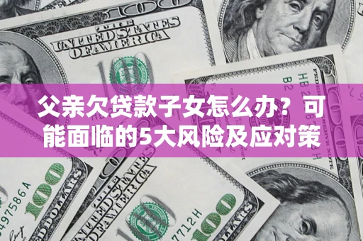 武汉父亲欠贷款子女怎么办？可能面临的5大风险及应对策略