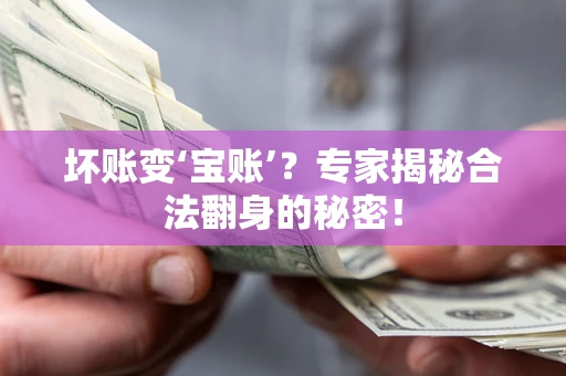 武汉坏账变‘宝账’？专家揭秘合法翻身的秘密！