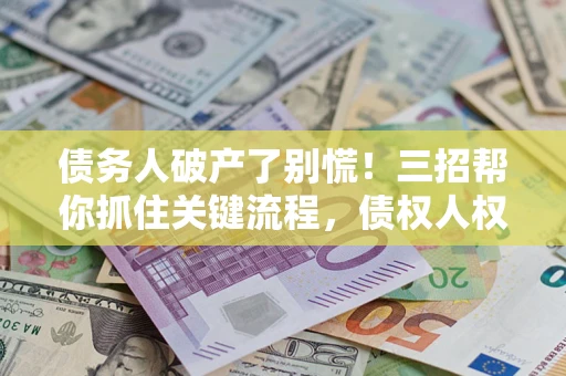 武汉债务人破产了别慌！三招帮你抓住关键流程，债权人权益不再缩水