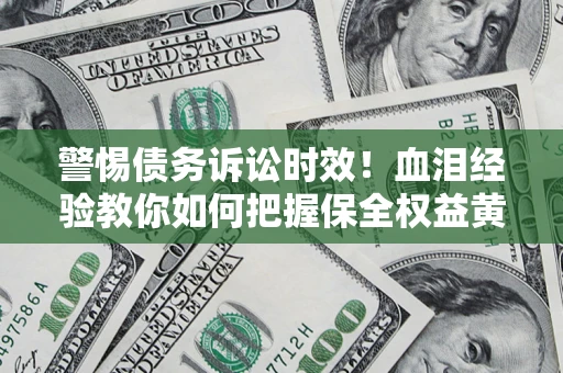武汉警惕债务诉讼时效！血泪经验教你如何把握保全权益黄金期
