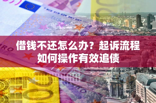 武汉借钱不还怎么办？起诉流程如何操作有效追债