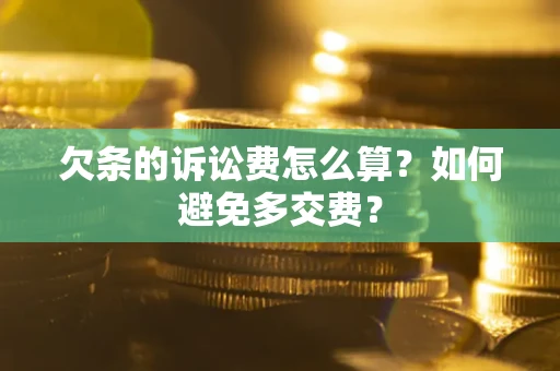武汉欠条的诉讼费怎么算？如何避免多交费？