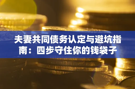 武汉夫妻共同债务认定与避坑指南：四步守住你的钱袋子