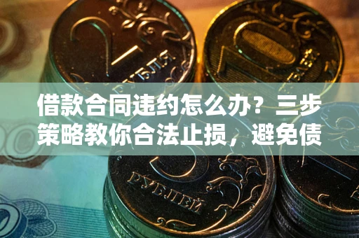 武汉借款合同违约怎么办？三步策略教你合法止损，避免债务危机升级