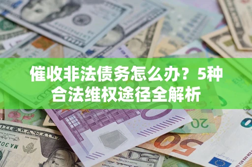武汉催收非法债务怎么办？5种合法维权途径全解析