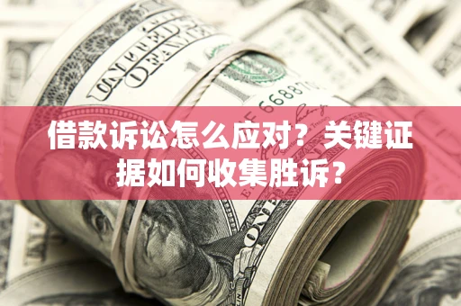 武汉借款诉讼怎么应对？关键证据如何收集胜诉？